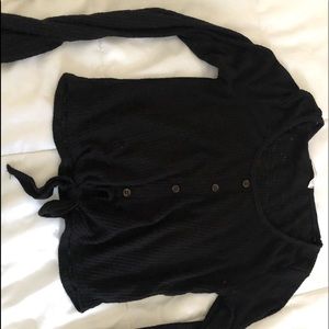 Black long sleeve button shirt